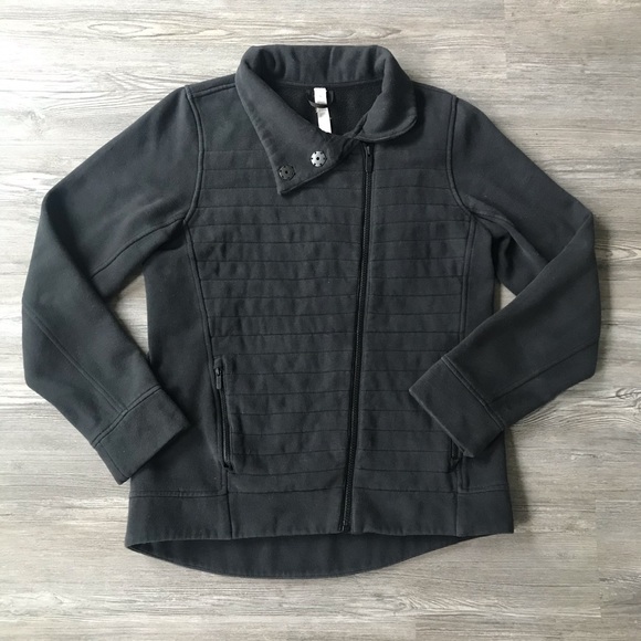 lululemon athletica Jackets & Blazers - LULULEMON | FLEECE BE TRUE JACKET BLACK MOTO QUILT